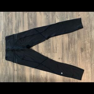 Lululemon black size 4 cold weather running tights